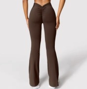 Legginsy damskie sportowe z wysoką talią V-back do ćwiczeń