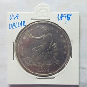 Stara Moneta Stany Zjednoczone USA Dolar Seated Liberty 1875 r.