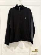 Dresy komplet dresowy męski czarny lampasy Adidas XL