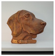 Pies, piesek, statuetka, rzeźba, figurka, płaskorzeźba 18 cm wysoka