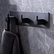 Wieszak haczyk samoprzylepny czarny loft