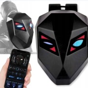 PLECAK Z OCZAMI LED WODOOPORNY MOTOCYKLOWY EKRAN BLUETOOTH