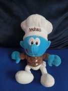 Smerf łasuch kucharz maskotka smerfy 