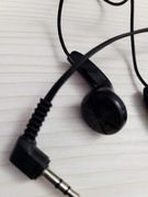 Nowe czarne słuchawki z bolcem