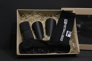 Box Prezentowy zestaw Piłkarski ochraniacze owijki skarpety czarne