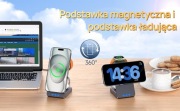 Bezprzewodowa ładowarka 3 w 1 do MagSafe, magnetyczny stojak