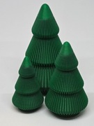 Świąteczna choinka (zestaw 3 sztuk) nowoczesna dekoracja