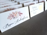 Winietki ze zdrapką z zadaniami weselnymi ślub dwustronne kwiatowe