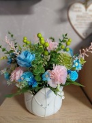 Stroik wiosenny pastelowych kolorach 