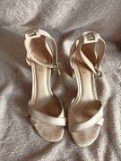 EDEO cieliste sandałki sandały nude 38 skóra naturalna