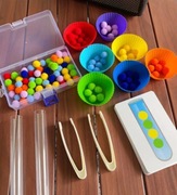 Montessori Motor Sorter Gra.Zestaw do ćwiczeń motoryki małej