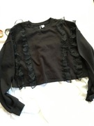 H&M L, cropp  jumper, bluza z tiulowymi falbankami