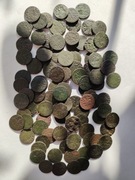 Monety polskie Boratynki  stare LOT 100 sztuk zestaw w tym SREBRO 14,14 g