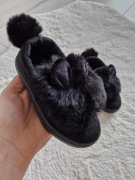 Nowe czarne króliki puszek uszy r. 24 (15,5 cm)