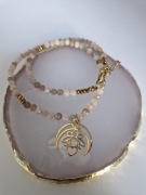 Choker kamień słoneczny hematyt zawieszka kamienie naturalne 