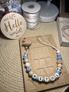 Ręcznie robione zawieszki do smoczków z gryzakiem silikonowym