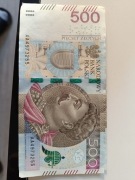 Banknot 500 zł z serii AA