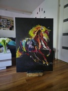 Mustang z dzikiej doliny koń 70x100 cm