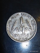 Indie 1/4 rupii 1956