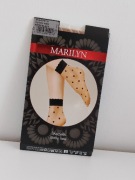 Stylowe Skarpetki Marilyn Dotsy New – Beż w Czarne Grochy