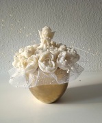 Flower Box. Kwiaty z wosku sojowego. Pamiątka. I Komunia Święta.