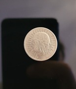 Srebrna moneta 2 zł 1933 głowa kobiety 