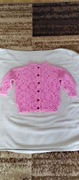 Różowy sweterek dziecięcy 