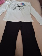 Dziewczęcy komplet z długim rękawem 