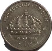 Szwecja 1 korona z 2008 roku - OBEJRZYJ MOJĄ OFERTĘ