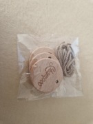 Bambusowe etykiety do dozowników łazienkowych 3 szt. w 1 op. boho