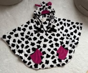 Szlafrok krówka modny ponczo śmieszne uniwersalne 5-10 lat