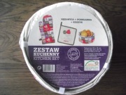 Zestaw kuchenny,rękawica,podkładka,koszyk,komplet