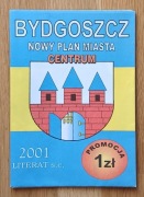 Bydgoszcz: nowy plan miasta - stara mapa Centrum 2001