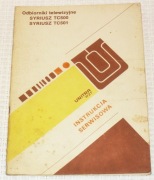 Instrukcja serwisowa schemat TV SYRIUSZ TC500, 501