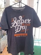 T-shirt Superdry “The Spirit of Japan” – XXL Vintage melange grey orange