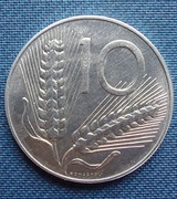 Moneta Włochy 10 lirów 1998
