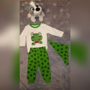 komplet dla niemowlaka z żabą 62