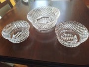 Zestaw trzech misek Arcoroc France Floral Diamond