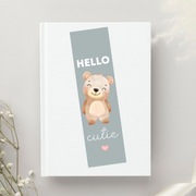 Papierowa zakładka do książki miś Hello cutie