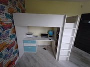 Łóżko Ikea Stuva / Piętrowe na antresoli biurko szafa