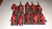 Games Workshop - Warhammer Fantasy Chaos Warhounds 10 modeli pomalowane