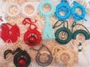 Zestaw eko bombek na choinkę w stylu Boho - 6szt