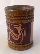 Matero Guampa Terere Yerba Mate Palo Santo + skóra