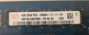 4x 4GB DDR3 1600 MHz Hynix HMT351U6CFR8C-PB 16 GB zestaw NON-ECC UDIMM