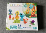 Lalaboom klocki zestaw kulko-klocków zwierzątka leśne 25 elementów
