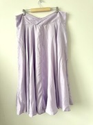 H&M liliowa spódnica z koła Cupro Plus size