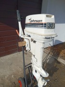 Silnik zaburtowy Johnson 30, dwusuw, stopa L, dwa w cenie jednego !!!