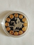 Medal 10-lecia wprowadzenia do obigu waluty Euro