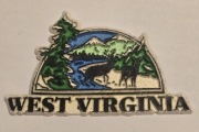 Magnes na lodówkę gumowy WEST VIRGINIA (2K).