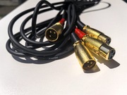 Kable Klotz - 2 x XLR męski - 2 x XLR żeński - interkonekt - 2 x 3 m